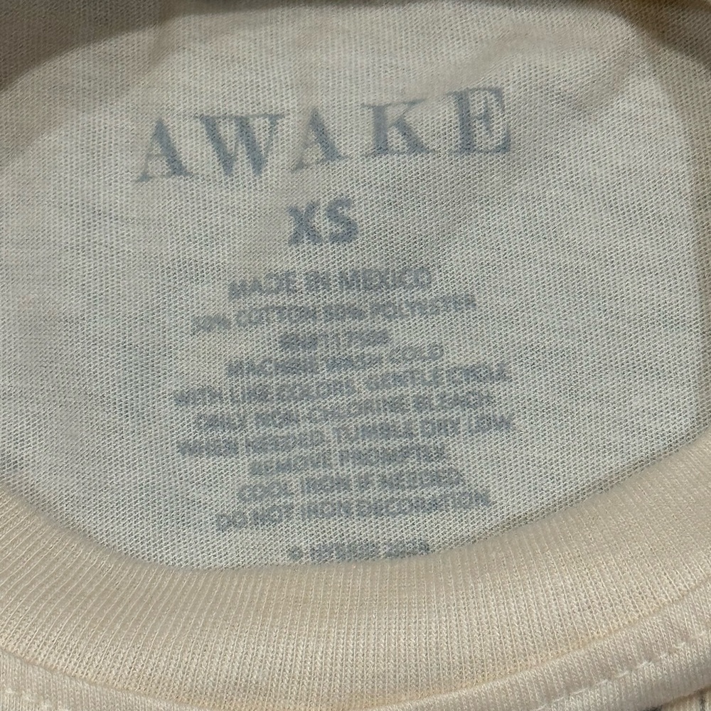 NWOT Awake Cream Sunflower Graphic Tee - Picture 3 of 3